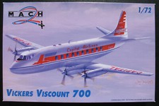 MACH 2 VICKERS VISCOUNT 700 Capital Airlines 1:72 Flugzeug Bausatz Model Kit