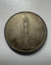 Silber Münze 5 Reichsmark RM Deutsches Reich 1934 A Garnisionskirche