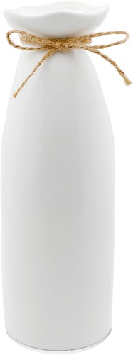 Keramik vase weiß 21cm - vase, hoch