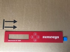 Displayfolie mit Keypad für Sunways NT10000DE und N8000DE  Neu!