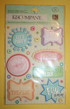 K & Company 3D Sticker Party