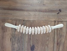 massageroller holz mit griff faszienrolle