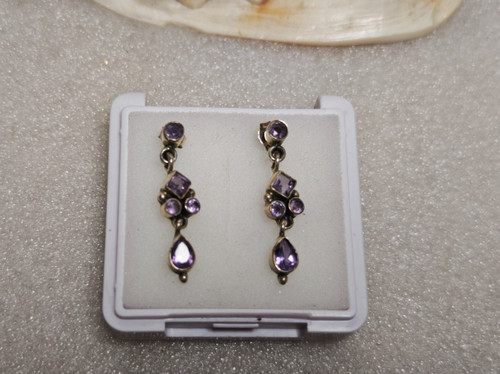 Amethyst ohrringe s925 - amethyst,