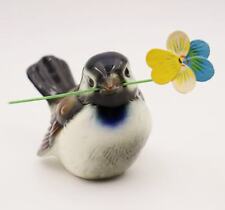 Goebel Porzellan Figur Spatz Sperling mit Ast- oder Blumenloch / Vogel #W