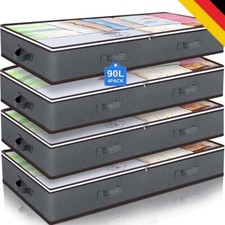 4er Unterbett Aufbewahrung Unterbettbox Kommode Unterbettkommode Vliesstoff Groß