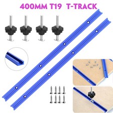 2 Stück T19 T Nut Schiene  400mm Aluminiumlegierung T-Track T Profil mit Bolzen