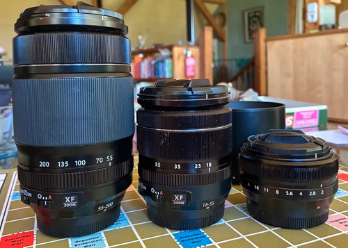 Fuji lenses 18 - xf, /