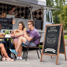 Kundenstopper mit massivem Holzrahme 100x50cm Werbetafel Gehwegaufsteller Tafel