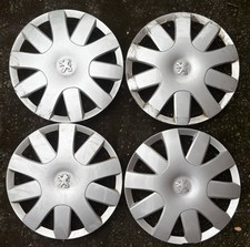 4X Org. PEUGEOT 207 RADZIERBLENDE Radkappen Radabdeckung 15" 15 ZOLL 42602-0H020