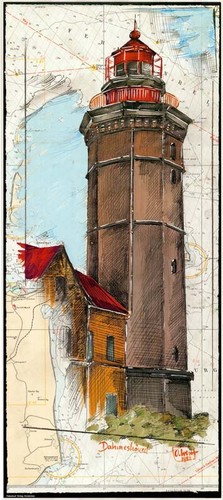 Kunstdruck leuchtturm - kunstdruck, "leuchtturm