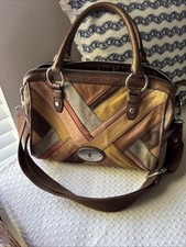 Fossil Maddox Leather Chevron