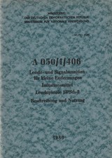 NVA VORSCHRIFT Leucht und Signalmunition Imitationsmittel Leuchtpistole