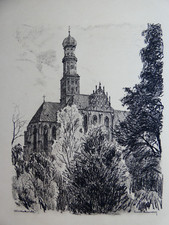 Ernst Liebermann (1869 - 1960) - Augsburg, Radiotinto Kupfertiefdruck