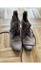 Tamaris Schuhe Stiefelette 40 flacher Absatz barun Creme weich Top