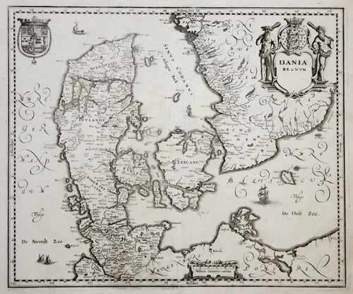 Dänemark original kupferstich - dänemark,