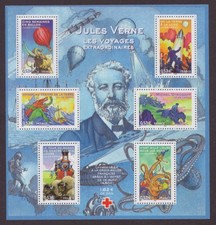 FRANKREICH Jules Verne Block **/MNH