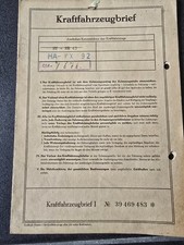 Ford Transit 72E 60 PS 1970 Fahrzeugschein Sammlung 39