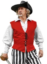Piratenweste Rot - Auffälige