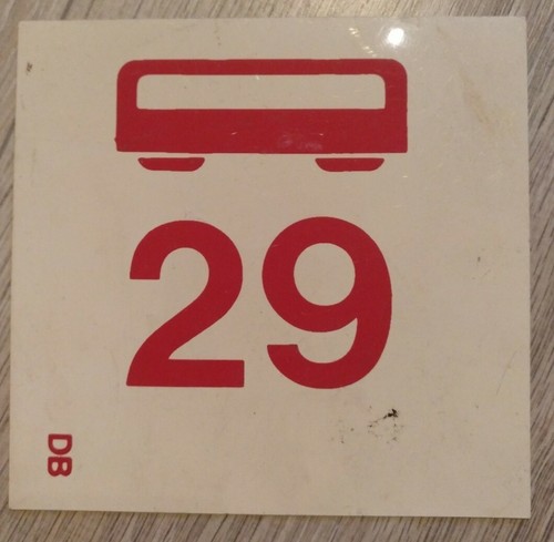Wagen zug schild - 29,
