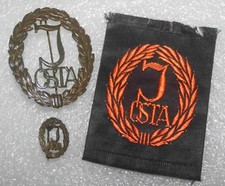 Jugendsportabzeichen Bronze mit Miniatur und Stoffabzeichen