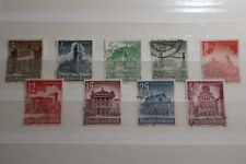 DR 1940, Mi-Nr. 751-759, Winterhilfswerk: Bauwerke, gestempelt