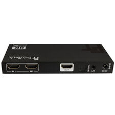 HDMI 2.1 Switch 2 In 1 Out Audio Extractor SPDIF Toslink AUX 4K 120Hz 8K  B-Ware