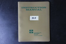 Bucyrus-Erie 30-H Instruction