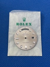 Genuine Rolex Day-Date 18239/118239 Silver colored Big Diamond dial NOS (1/D12)