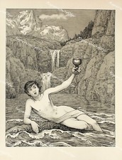 Hans Thoma Gebirgssee Akt