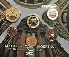 1+2+5+10+20+50 Cent   Litauen  2022    aus KMS   prägefrisch