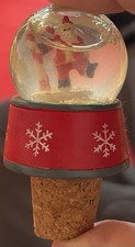 Weinstopper Weinstopfen mit Schneekugel