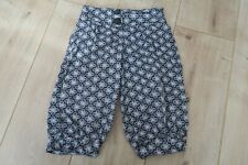 POMP DE LUX Mädchen weite Pump Hose Stoff 104 grau Pluder Sommer Ballon Kinder