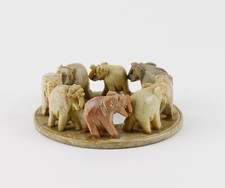 Mineralien Sammlung Speckstein Elefant Teelichthalter Deko Sammlungsauflösung