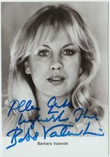 Autogramm BARBARA VALENTIN original signiert und kurze Widmung um 1980