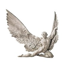 Design home.decor_4 Ikarus Wandskulptur, religiös, antikes Elfenbein