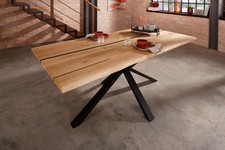 Epoxidharz Esstisch 180x90cm Massivholz Eiche Wildeiche massiv NEU OVP!!!