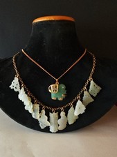 2 Ketten Collier Modeschmuck