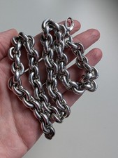 VIVENTY Modernes cooles Collier Kette Breite Kettenglieder 925 Silber Länge 45cm