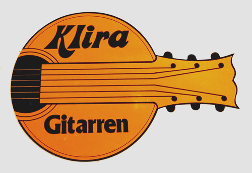 Werbe aufkleber klira gitarren - klira,