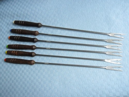 Fonduegabeln set edelstahl - 6,