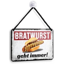 Blechschild BRATWURST GEHT