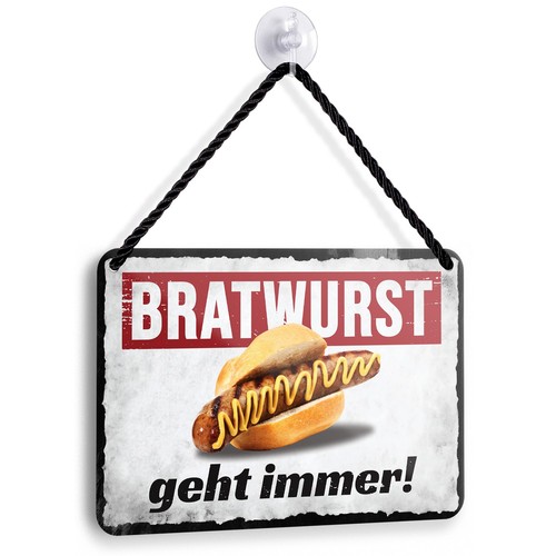 Blechschild bratwurst geht - blechschild,