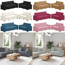 2-tlg. Sofagarnitur mit Kissen