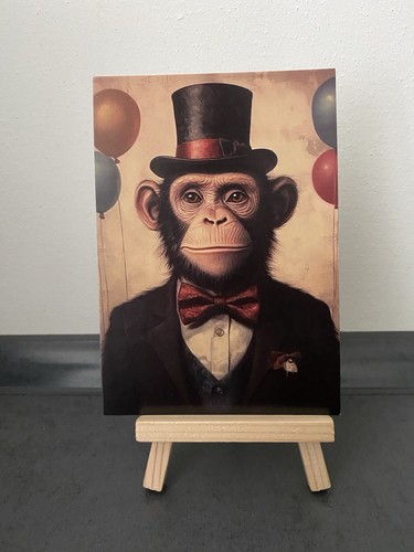 Postkarte motivkarte affe im - motivkarte,,
