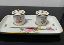 Porzellan, Schreibset, Meissen, rote Rose, Papiermesser, 1. Wahl, selten, top