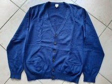 Strickjacke langarm Herren, Knöpfe, Basic, blau, Gr. 48, März, blau,