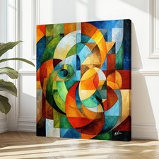 Abstrakte Leinwandbilder Bunt
