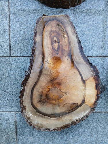 Deko gestockte ovale nussbaum - gestockte,