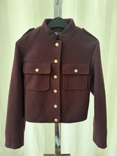 Zara jacke bordeauxrot - zara, –