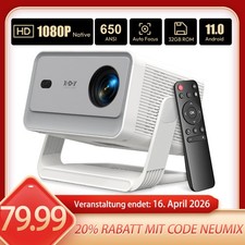 Xgody beamer led projektor - 4k,